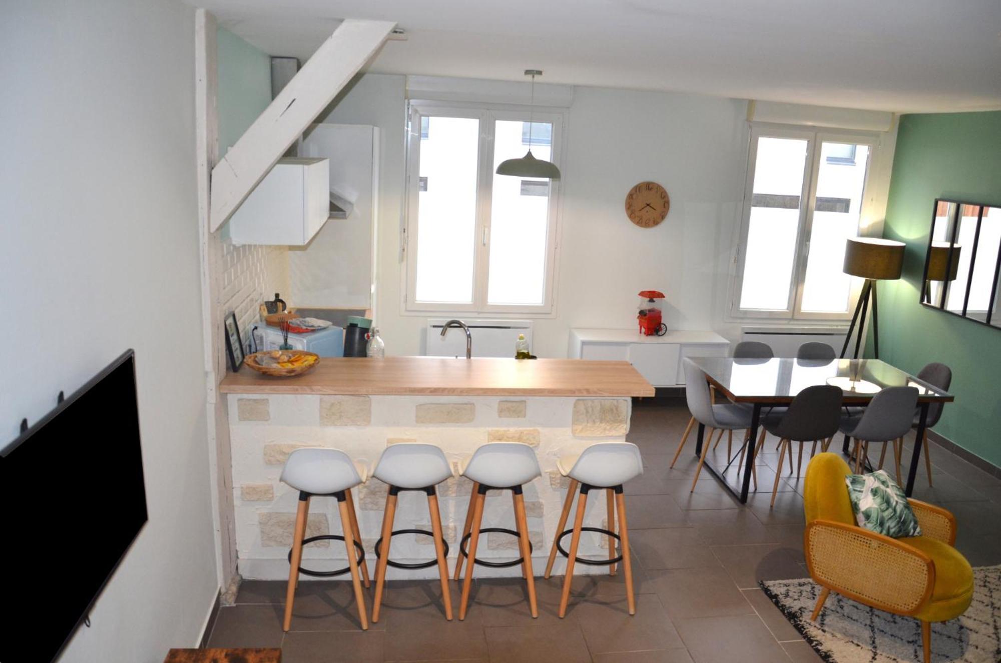 Le Cocon Troyen - 6-8P - 2 Parking Gratuits Apartment Troyes Ngoại thất bức ảnh
